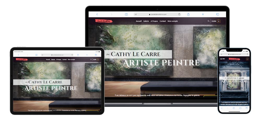 Création du site E-Commerce Carnet d'émotions